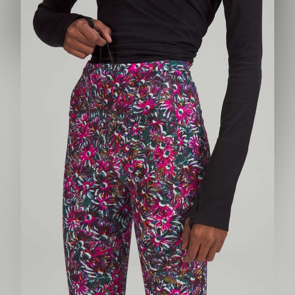 EUC Lululemon Swift Speed High Rise Tight 28” Floral Electric Multi print - Picture 3 of 7